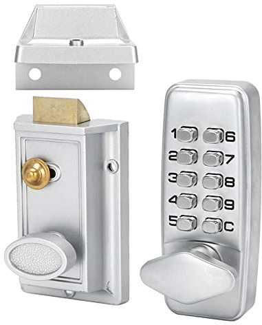Digital Lock, Smart Door Lock, DIGITAL Garden Gate Lock Keyless Entry 2 Way Safety Lock, Waterproof Outdoor Combination Lock Keypad Lock For Garden Gate for Garden Gate and Outdoor Use