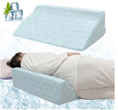 NEPPT Coussin en coin pour personnes âgées pour dormir sur le côté, oreiller incliné de soulagement de la pression pour escarres post-opératoires, oreillers en coin pour le repositionnement des