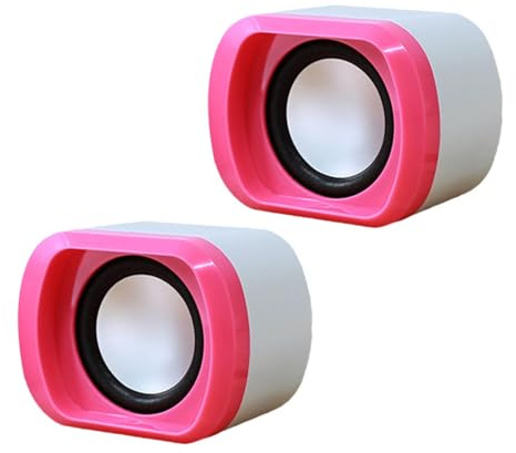 Générique Altoparlante stereo alimentato tramite USB, altoparlanti per computer per desktop - Ricarica USB multimediale portatile | Altoparlante USB con versatilità multimediale e qualità audio Chiara