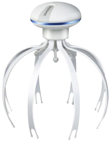 Luobannm Massaggiatore per la Testa Elettrico Rilassante con Funzione Dual-Use Fili per Lo Stress, Ideale Anche per il Corpo.