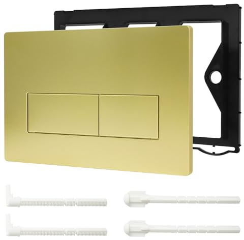 Placa de descarga WC de doble descarga, placa de accionamiento compatible con GEBERIT SIGMA01 UP300/320, placa de repuesto 115.770.11.5, oro