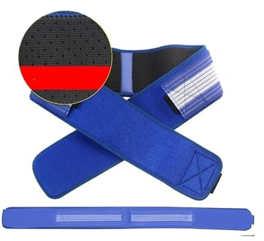 SacroiliacJoint - Cinturón de cadera para aliviar el dolor, soporte pélvico para ciática y dolor de espalda baja, diseño unisex (azul-109 cm)