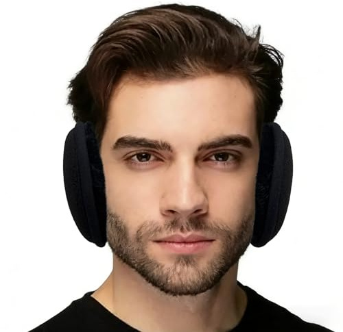 Yedilen Winter Men Ear muffs Adjustable Unisex Earmuffs Big Size Warm Foldable Thick Fleece Women Ear Warmers for Cold Outdoor