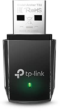 TP-Link AC1300 - Adaptador de Red inalámbrico USB (Archer T3U) - 2,4 G/5G Adaptador de Red inalámbrico para PC de Escritorio, MU-MIMO WiFi Dongle, USB 3.0, Compatible con Windows 11, 10, 8.1, 8, 7,