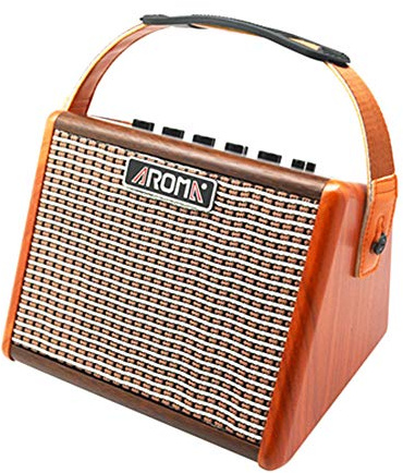 Amplificador de guitarra acústica AG-15A de 15 W con amplificador de clase D ultraeficiente con interfaz de micrófono