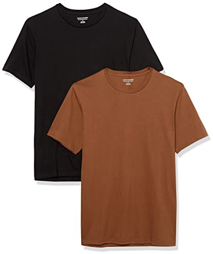 Amazon Essentials herr Slim-Fit kortärmad T-shirt med rund hals