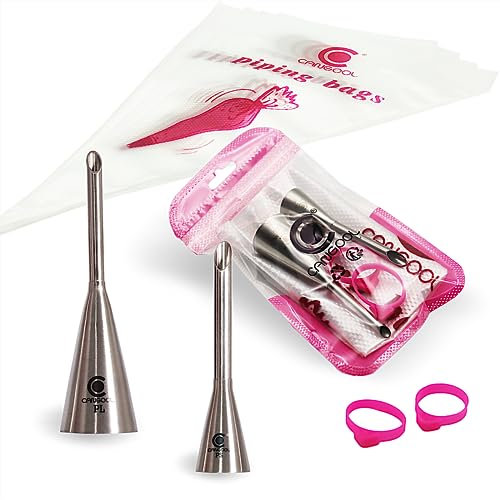 Cangool Krapfenspritze Set Muster #PL #PS - Perfekte Krapfentüllen und großer Spritzbeutel für leckere Köstlichkeiten