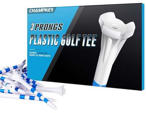 CHAHMPKEY Premium Golf Tees - Contact with High Stability and Long Distance Performance Golf Tees