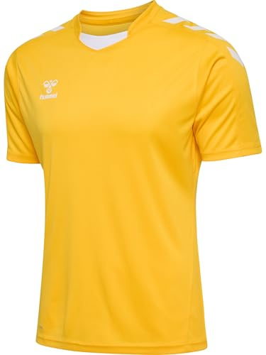 hummel Hmlcore Xk Poly Jersey S/S Blouse, Jaune Sport, L Hommes