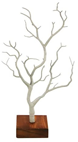 Xuanxi Présentoir à Bijoux, Porte Bijou en Forme d'Arbre pour Boucles d'Oreilles, Colliers en Bois