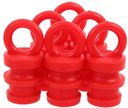 HOMSFOU 6 Piezas Tapas De Goma Para Columnas Hebilla Tapas Para Postes De Barandilla Para Postes Uso Vallas De Seguridad De Advertencia De Cono De Carretera