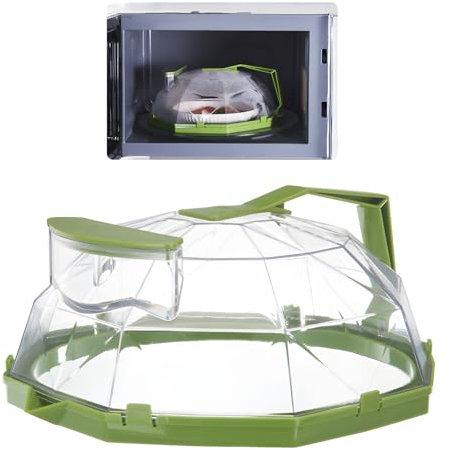 Cubierta para Salpicaduras de Microondas, Cubierta para Microondas para Alimentos con Vaporizador de Agua, Libre Bpa, Accesorios y Aparatos de Cocina