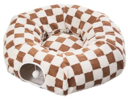 Cama Para Gatos Con Bola Y Almohada Extraíble