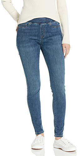 Amazon Essentials Damen Stretch-Schlupf-Jeggings mit mittlerer Leibhöhe - Auslaufmodell, Mittlere Waschung, 44