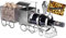 BRUBAKER Weinflaschenhalter Lokomotive - Metall Skulptur Flaschenständer - 42 cm Metallfigur Wein Geschenk für Lokführer und Eisenbahn Fans - mit Grußkarte