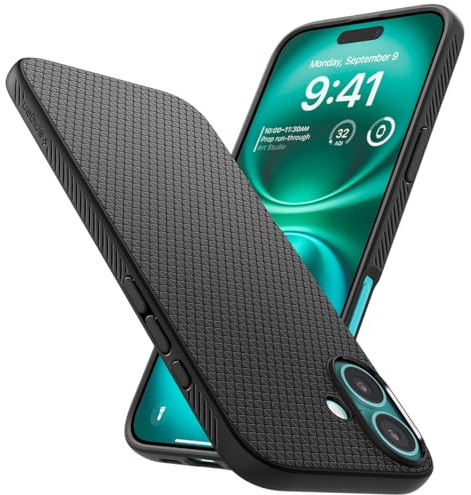 Spigen Liquid Air Case Compatible with iPhone 16 - Matte Black