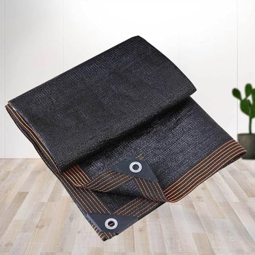 Malla de sombra para invernadero, 5 m x 5 m, vela de sombra de patio, distancia del agujero de 1 m con ojales, lona de malla de aislamiento térmico para uso al aire libre, protección de plantas