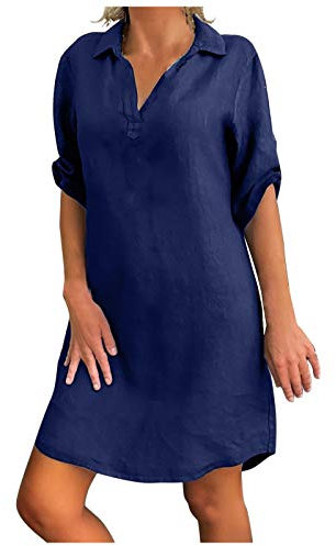 AMDOLE Vestidos de invitada de boda para mujer, vestido casual, chaquetas formales de invierno para vestidos de noche, azul, M
