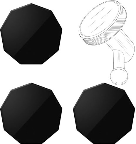 3 Pcs Adhesive Piece for Garmin Low-Profile Magnetic Mount,Only Windshield Sticky Replacement for Garmin Dash cam Mount,Not Include The Dashcam Holder