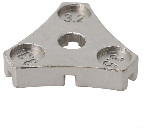 Chiave per raggi per ruote di bicicletta, 3, 2, 3, 3, 3, 5 mm, strumento di regolazione e serraggio dei raggi della bicicletta, design compatto e leggero