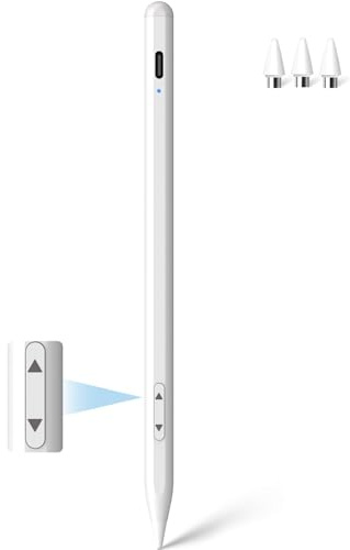MEKO Universal Stylus Pen for Apple iPhone & Android & iPad, 2X Fast Charge Active Stylus Pencil for All Touch Screen, High Sensitivity Capacitive Stylus for Smartphone Apple Watch Tablet-White