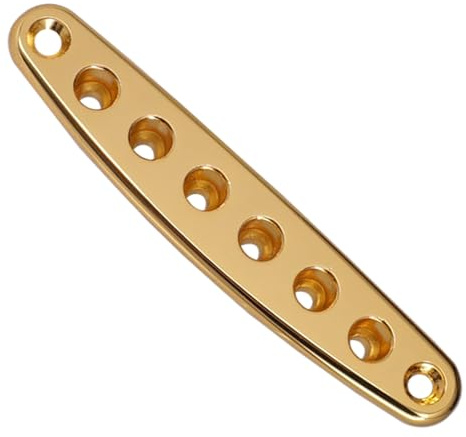 Zinc Alloy Guitar String Through Plate Bridge String Through Body Sleeves Socket Plate Accessories E Bass Parts