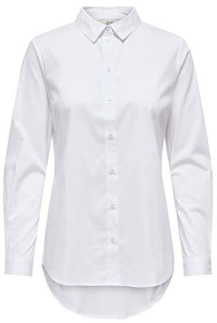 Only&JDY JDY Damen Bluse JDYMIO L/S Shirt WVN NOOS, Weiß (White), 42