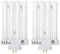 TBE LIGHTING Confezione da 2 lampadine a risparmio energetico da 27 W PLS per lampade da lettura ad alta visione GX10Q-4 Quad Tube a 4 pin