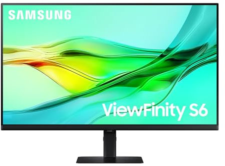 Samsung LS32D600UAUXXU 32 QHD IPS Monitor - 2560x1440, 100Hz, HDR10, USB-C Charging, Height Adjust