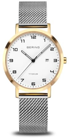 BERING Damen Uhr Quarz Movement - Titanium Collection mit Titan und Saphirglas 18634-010