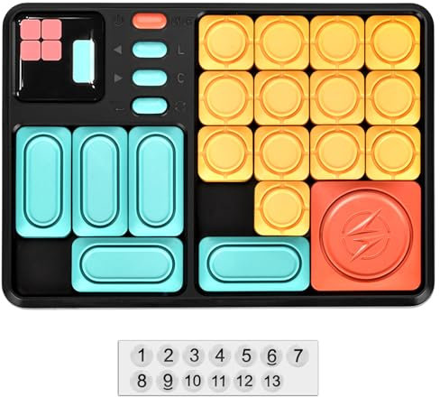 PANSYFEN Super Slide Jigsaw Puzzle Spiel Kinderpuzzle Gedächtnisspiel 530 Levels Herausforderndes Puzzle Denken Logik Training Reisespielzeug Geschenke für Jungen und Mädchen