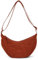 Amexo Cord Crossbody Tasche Damen Halbmond Umhängetasche mit Schultergurt Einstellbar Retro Dumpling Bauchtasche für Einkaufen Dating Reisen und Arbeiten (Orange)