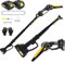 2-in-1 Telescopic Tree Pruner, Long Reach Pruner Comfortable Grip, with 2 x 2.0Ah Rechargeable Batteries, 4.9-7.5ft Adjustable Pole Saw for Garden Tree Trimming