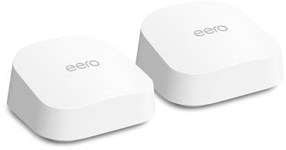 Amazon eero 7 dual-band mesh Wi-Fi 7 router (newest model) – Supports internet plans up to 2.5 Gbps, Coverage up to 380 m², 2-pack