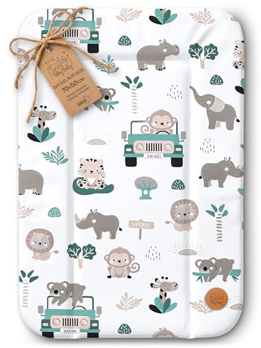Matelas a langer bebe 70x50 cm - table à langer pour bébé avec plan, tapis imperméable facile à nettoyer à poser sur une machine à laver ou une commode Hemnes ou Malm Oeko-Tex Afrique