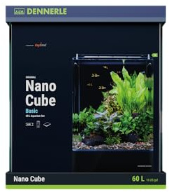 Dennerle Nano Cube Basic Mini aquarium avec coins arrondis 60 l 38 x 38 x 43 cm