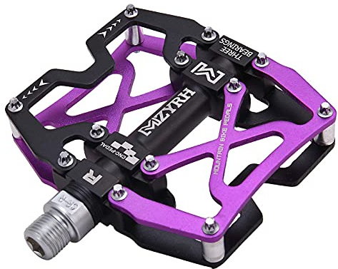 MZYRH mountainbike pedaler, ultrastarka färgglada CNC aluminiumlegering maskinbearbetade 9/16 tums hjultätning 3 lager mognad vattentät dammskydd