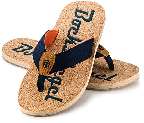 Ultrapower Chanclas Flip-On | Chanclas de baño y playa | Sandalias de ducha | Ocio y baño | Sauna Zapatos, Aspecto de corcho, 42 EU