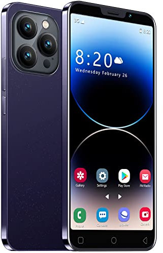 JtQtJ Teléfono Móvil Barato, 5.0'' Android 9.0 Smartphone, Doble Tarjeta, Doble cámara, 16GB ROM (Ampliable a 128GB), 3000mAh batería, Teléfono Móvil de Red 3G/gsm (i15Pro-Purple)