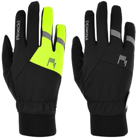 Roeckl Rofan 2 Winter Fahrrad Handschuhe lang schwarz/gelb 2024: Größe: 8.5