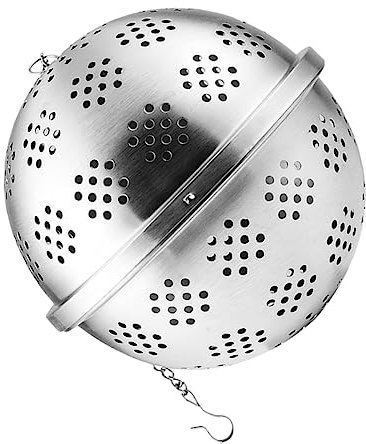 Milisten Tea Ball Strainer Spice Filter Tea Strainers Stainless Steel 11cm Diameter for Leaves Spices for Occasions
