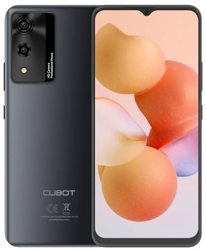 Cubot A10 - Smartphone 6.6 HD+ 90Hz, 4GB e 128GB, Fotocamera 48MP, Batteria 5100mAh, Android 14, Processore OctaCore, Nero