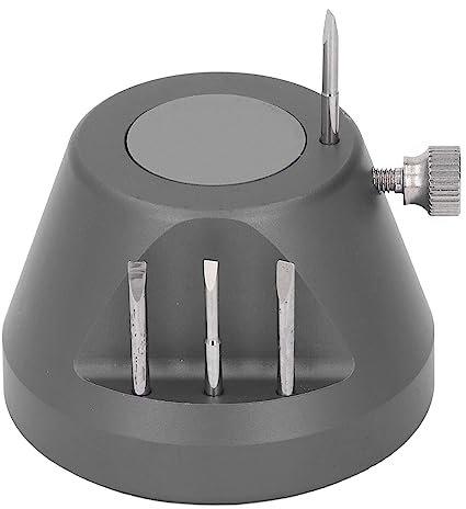 ANKROYU Reparaturbasis für Uhrenarmbänder, Armband-Verbindungsstift-Entferner aus legiertem Stahl, verschleißfester Uhren-Verbindungs-Entferner, Werkzeug zum Entfernen des (Grau)