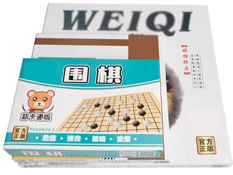 Magnetic Go - Set di gioco con 298 pietre magnetiche, portatile, impermeabile, pieghevole, a prova di umidità, include ciotola portaoggetti, adatto ai principianti (cartone animato, 20 x 20)
