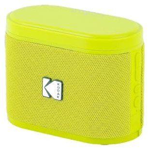 KODAK SOUNDBRIX trådlös bärbar högtalare - anslutning upp till 100 högtalare - magnetisk docka och kraftfullt ljud 5 W - 3 timmars batteritid - gul