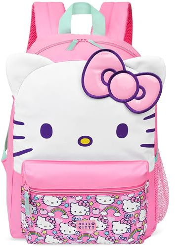 Hello Kitty Sanrio Backpack for Girls 3D Bow Kawaii Anime Rucksack Daypack for Kids Cute Stuff Back to School Supplies Backpacks Gifts for Girls