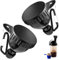 Small Protein Shaker, 2 Pcs Protein Powder Container, Portable Protein Powder Storage for Workout and Travel, Compact Protein Powder Holder with Funnel Design, Black