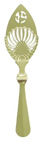 Cuchara de absenta – 16,2 x 4,1 cm, diseño perforado de hojas de acero