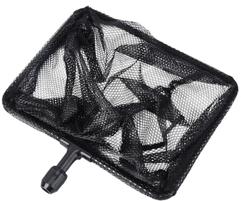 GALPADA Telescopic Fishing Net with Retractable Design and Skid-resistant Handhold, Black Abs Landing Net for Fish Tanks and Ponds, Extendable Pole for Easy Fish Catching