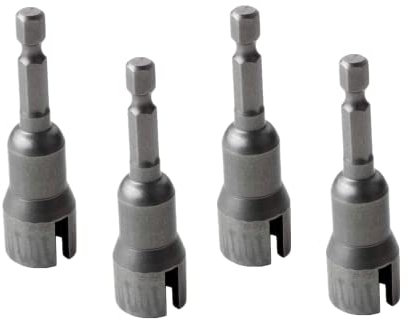 4 PCS Wing Nut Driver Durable Slot Wing Nuts Drill Bit Socket Wrenches Tools Set Wing Nut Removal Tools for Panel Nuts Screws